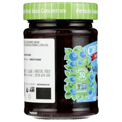 Organic Blueberry Fruit Spread 10 oz CROFTERS