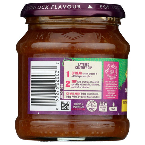 Sweet Mango Chutney Mild 12 Oz Original Patak's