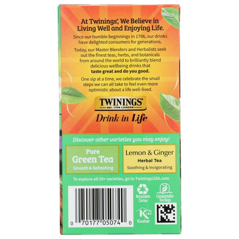 Green Tea Jasmine 20 Tea Bags Twinings of London