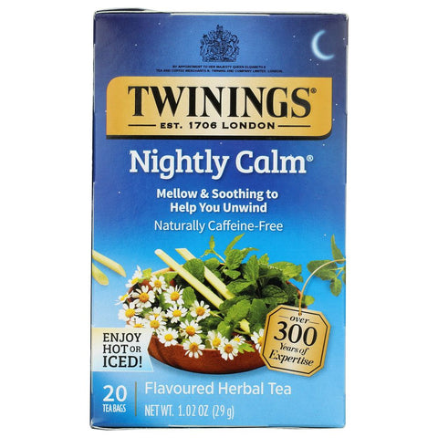 Herbal Tea Bedtime Blend Naturally Caffeine Free Tea Bags Twinings