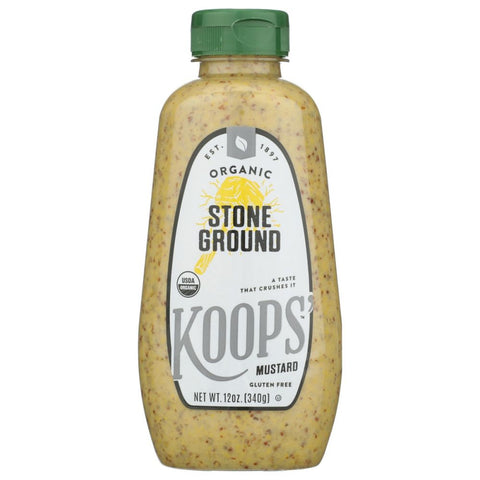 Organic Stone Ground Mustard 12 oz KOOPS