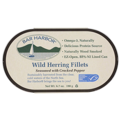 Wild Herring Fillet Seasoned With Cracked Pepper 6.7 oz Bar Harbor