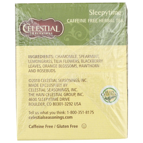 Sleepytime Herbal Tea Caffeine Free 20 Tea Bag 1 oz Celestial Seasonings