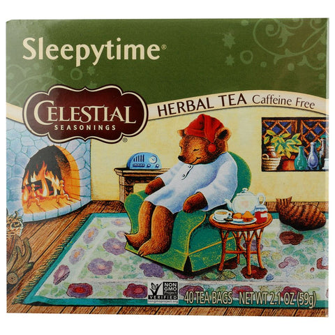 Sleepytime Caffeine Free Herbal Tea 40 Tea Bags Celestial Seasonings