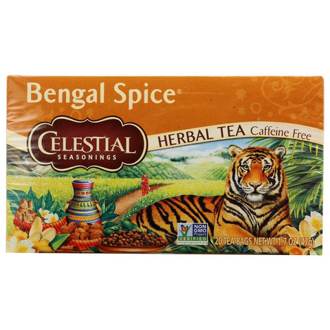 Bengal Spice Caffeine Free Herbal Tea 20 Tea Bags CELESTIAL SEASONINGS