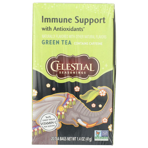 Green Tea With White Tea Antioxidant Supplement 20 Tea Bags Celestial Seasonings