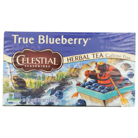 True Blueberry Caffeine Free Herbal Tea 20 Bags CELESTIAL SEASONINGS