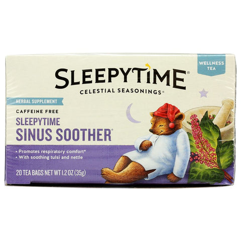 Sleepytime Sinus Soother Wellness Tea 20 Tea Bags Celestial Seasonings