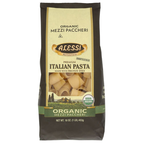 Organic Mezzi Paccheri Italian Pasta 16 oz Alessi