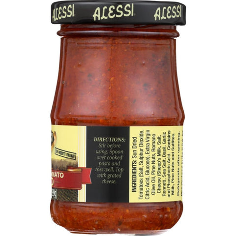 Sun Dried Tomato Pesto 3.5 oz Sauce ALESSI