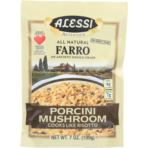 Farro Porcini Mushroom Whole Grain 7 oz ALESSI