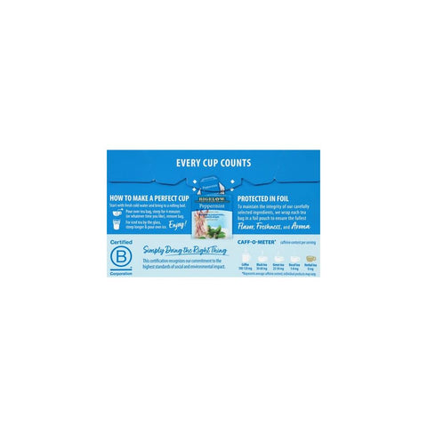 Peppermint Herbal Tea 20 Bg Tea Bigelow