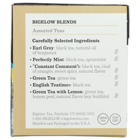 Six Assorted Teas Variety Pack 18 Tea Bags Bigelow