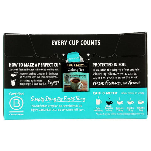 Oolong Tea Classic 20 Tea Bags 1.50 oz Bigelow