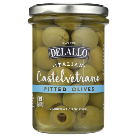 Olives Pitted Castelvetrano 5.3 oz DELALLO