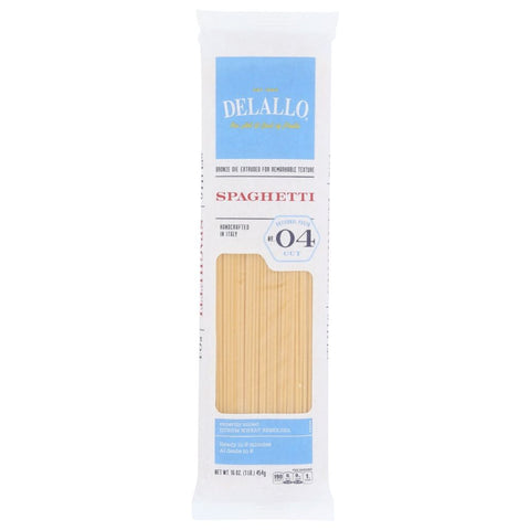 Spaghetti Pasta Coarse Texture 16 oz Pasta Bag DELALLO