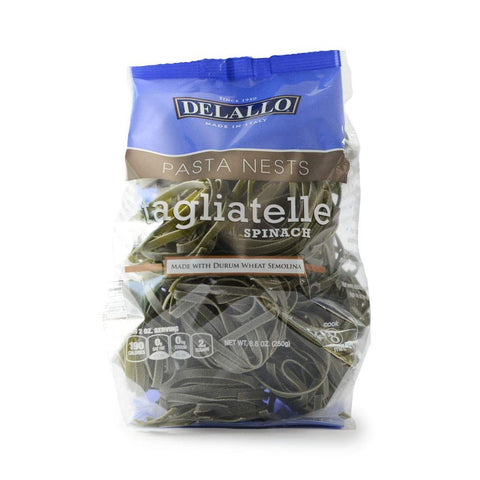 Spinach Tagliatelle Nest Pasta 8.8 oz DELALLO