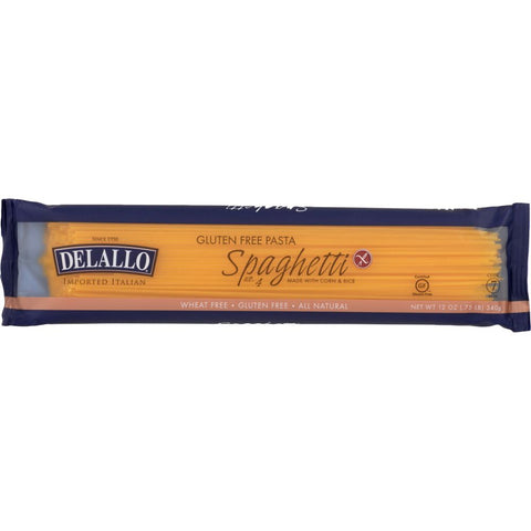Gluten Free Spaghetti Corn and Rice Pasta DELALLO 12 oz