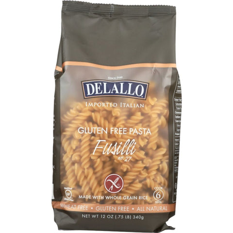 Gluten Free Fusilli Pasta 12 oz DeLallo
