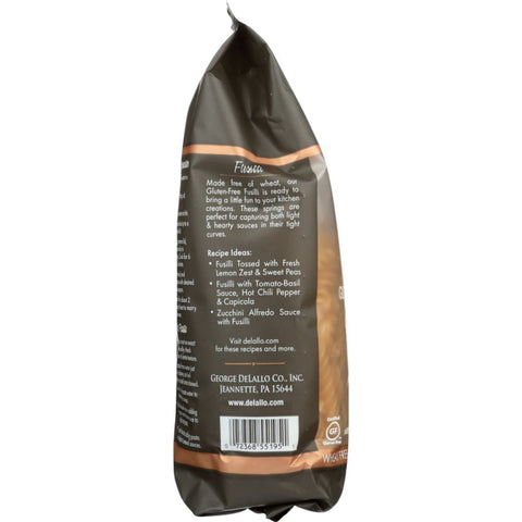 Gluten Free Fusilli Pasta 12 oz DeLallo