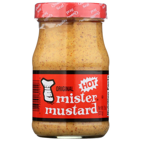 Hot Stone Ground Mustard Condiment 7.5 oz MISTER MUSTARD