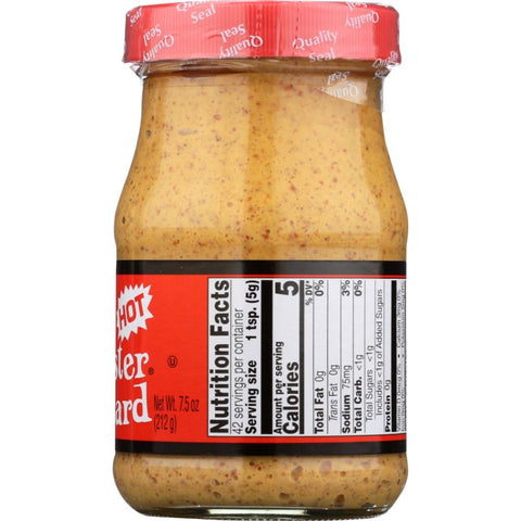 Hot Stone Ground Mustard Condiment 7.5 oz MISTER MUSTARD