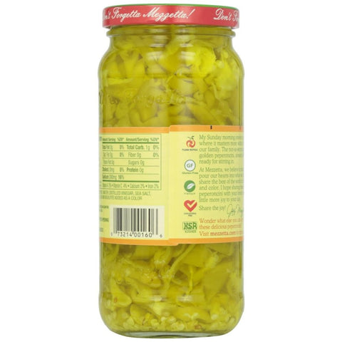 Golden Greek Peperoncini Deli-Sliced 16 oz MEZZETTA
