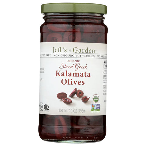 Organic Pitted Sliced Greek Kalamata Olives 7 oz JEFF'S NATURALS