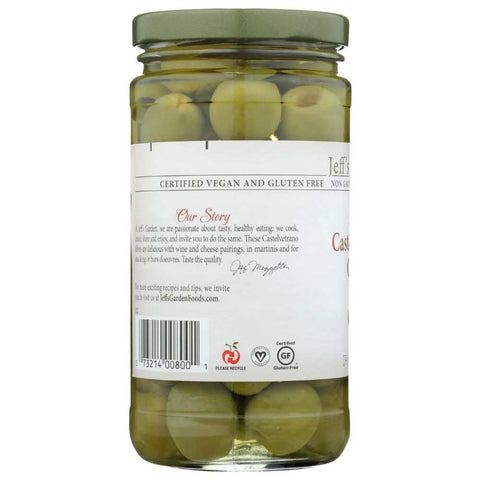 Pitted Castelvetrano Gourmet Green Olives 5.5 oz JEFFS NATURALS