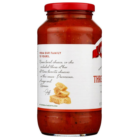 Three Cheese Sauce 25 oz Sauce Mezzetta