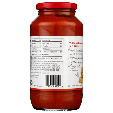 Three Cheese Sauce 25 oz Sauce Mezzetta