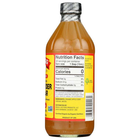 Apple Cider Vinegar 16 oz Versatile Kitchen & Self Care Staple BRAGG