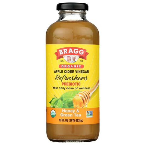 Organic Honey & Green Tea Apple Cider Vinegar Refreshers 16 oz BRAGG