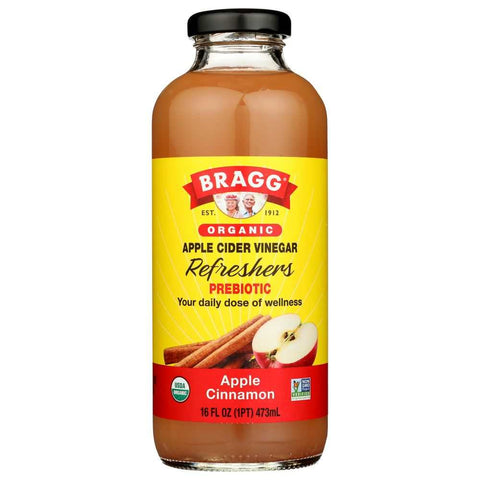 Organic Apple Cinnamon Apple Cider Vinegar Refreshers 16 oz Bragg