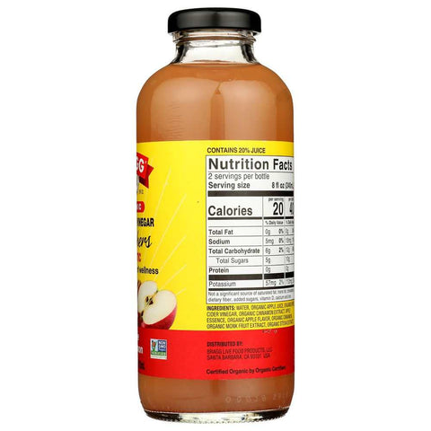 Organic Apple Cinnamon Apple Cider Vinegar Refreshers 16 oz Bragg