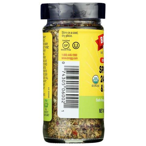 Organic 24 Herbs & Spices Seasoning All-Purpose BRAGG Organic Sprinkle 1.5oz