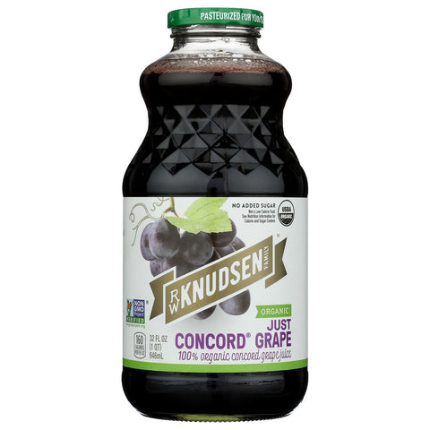 Organic Juice Just Concord Grape 32 oz R.W. Knudsen Family