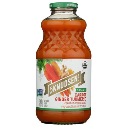 Juice Turmeric Ginger Carrot Organic 32 oz Bottle KNUDSEN