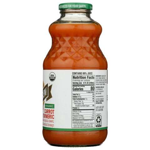 Juice Turmeric Ginger Carrot Organic 32 oz Bottle KNUDSEN