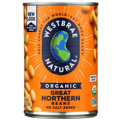 Organic Great Northern Beans No Salt Added 15 oz WESTBRAE