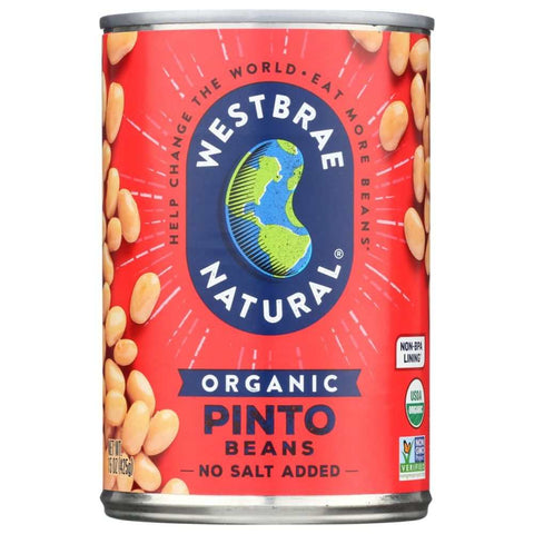 Organic Pinto Beans No Salt Added 15 oz Westbrae