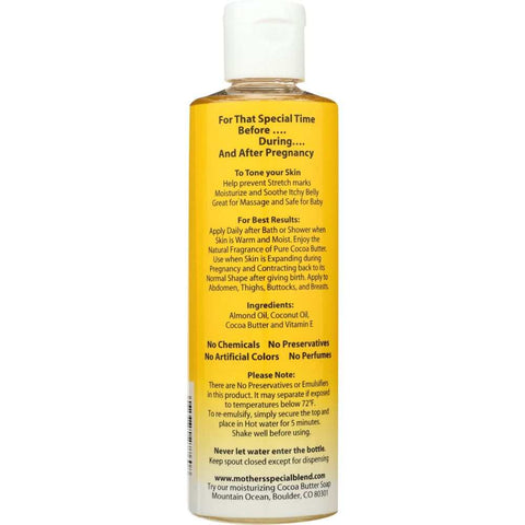 Skin Toning Oil Mother's Special Blend 8 Oz MOUNTAIN OCEAN