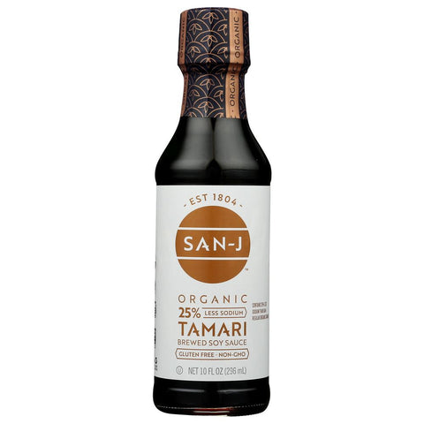 Organic Reduced Sodium Gluten Free Tamari Soy Sauce 10 Oz SAN-J