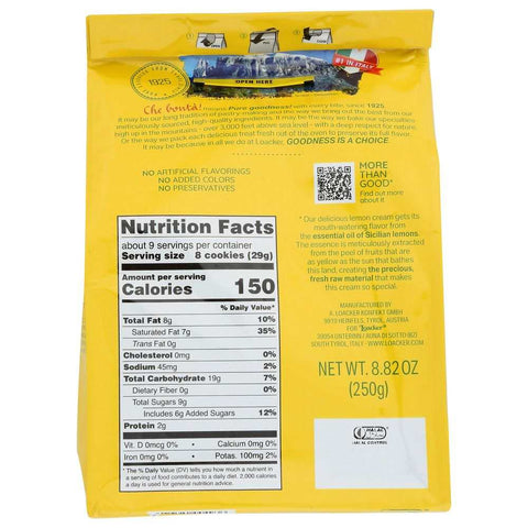 Lemon Quadratini Wafer Cookies 8.82 oz LOACKER