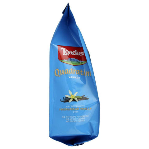Vanilla Quadratini Wafer Cookies Snack 8.82oz LOACKER