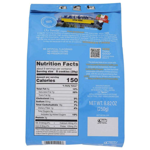 Vanilla Quadratini Wafer Cookies Snack 8.82oz LOACKER