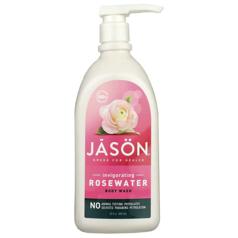 Body Wash Invigorating Rosewater 30 oz JASON