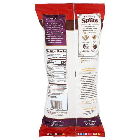 Pretzels Extra Dark Splits Snack Unique