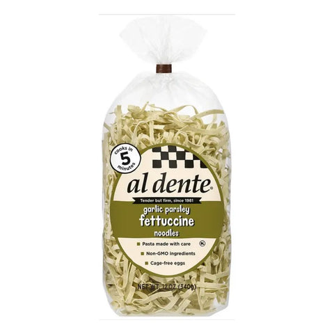 Garlic Parsley Fettuccine Noodles 12 oz AL DENTE