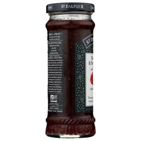 Red Raspberry & Pomegranate Fruit Spread 10 oz ST DALFOUR